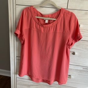 Coral blouse